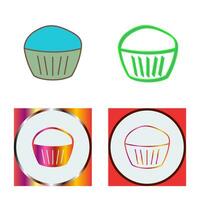 chocola muffin vector icoon