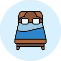 koningin bed vector icoon