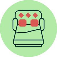 sofa bed vector icoon