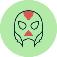 het worstelen maskers vector icoon