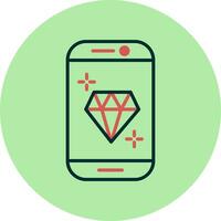 diamant vector pictogram