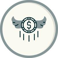 vliegend geld vector icoon