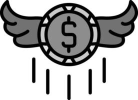 vliegend geld vector icoon
