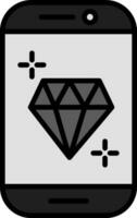 diamant vector pictogram