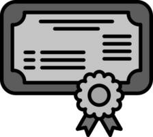 certificaat vector pictogram