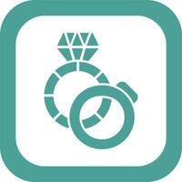 diamant ring vector icoon