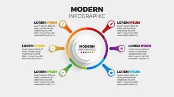 moderne infographic 4 element vector