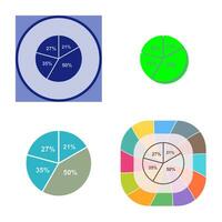 cirkeldiagram vector pictogram