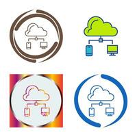 wolk vector pictogram