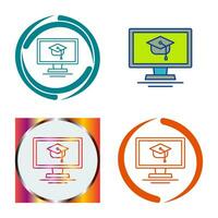 online Cursus vector icoon