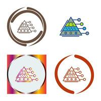 piramide diagram vector icoon