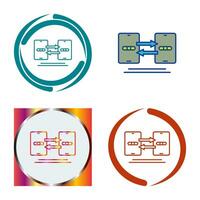 gegevens synchronisatie vector icoon