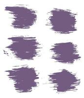 Purper kleur grungy borstel beroerte vector