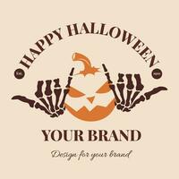 halloween insigne en etiket sticker vector