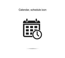 kalender, schema icoon, vector illustratie