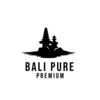 Bali pure tempel religie ontwerp vector