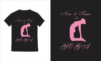 vector yoga meisjes vector yoga t-shirt ontwerp.