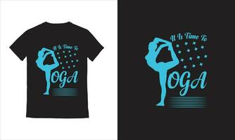 vector yoga meisjes vector yoga t-shirt ontwerp.