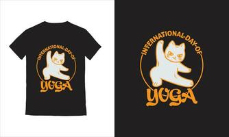 vector yoga meisjes vector yoga t-shirt ontwerp.