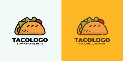 taco logo ontwerp vector illustratie