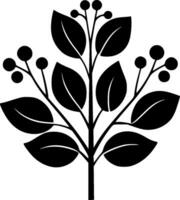 eucalyptus - minimalistische en vlak logo - vector illustratie