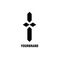 minimalistische zwart abstract meetkundig diamant vorm vector bedrijf icoon logo ontwerp concept