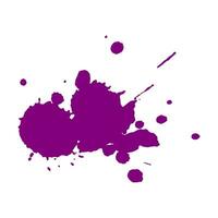 Purper inkt plons borstel laten vallen vector