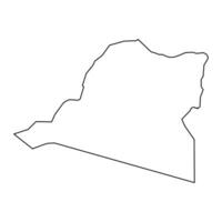 adrar provincie kaart, administratief divisie van Algerije. vector