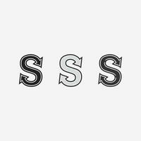 bedrijfslogo s brief vector