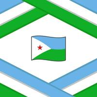 Djibouti vlag abstract achtergrond ontwerp sjabloon. Djibouti onafhankelijkheid dag banier sociaal media na. Djibouti sjabloon vector