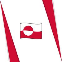 Groenland vlag abstract achtergrond ontwerp sjabloon. Groenland onafhankelijkheid dag banier sociaal media na. Groenland vlag vector