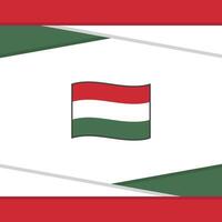 Hongarije vlag abstract achtergrond ontwerp sjabloon. Hongarije onafhankelijkheid dag banier sociaal media na. Hongarije vector