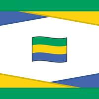 Gabon vlag abstract achtergrond ontwerp sjabloon. Gabon onafhankelijkheid dag banier sociaal media na. Gabon vector