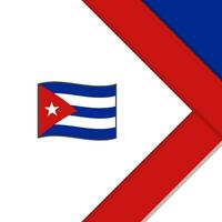 Cuba vlag abstract achtergrond ontwerp sjabloon. Cuba onafhankelijkheid dag banier sociaal media na. Cuba tekenfilm vector