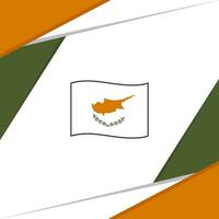 Cyprus vlag abstract achtergrond ontwerp sjabloon. Cyprus onafhankelijkheid dag banier sociaal media na. Cyprus vector