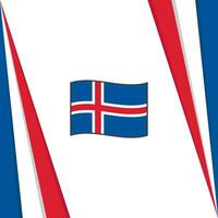 IJsland vlag abstract achtergrond ontwerp sjabloon. IJsland onafhankelijkheid dag banier sociaal media na. IJsland vlag vector