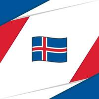 IJsland vlag abstract achtergrond ontwerp sjabloon. IJsland onafhankelijkheid dag banier sociaal media na. IJsland vector