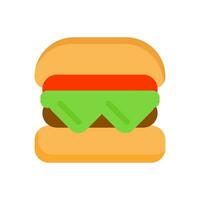 hamburger eten icoon vector