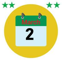 maart dagelijks kalender icoon logo vector