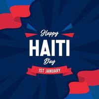 gelukkig Haïti onafhankelijkheid dag illustratie vector achtergrond. vector eps 10