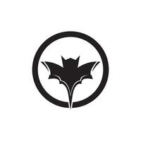vliegend knuppel silhouet logo ontwerp vector sjabloon illustratie