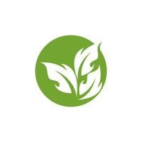 groen blad natuur fabriek conceptuele symbool vector illustratie