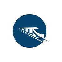 snel trein icoon logo vector sjabloon