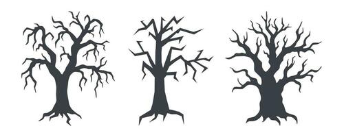 halloween bomen reeks vector