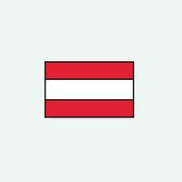 vlag van oostenrijk vector