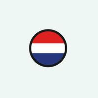 Nederland vlag icoon vector