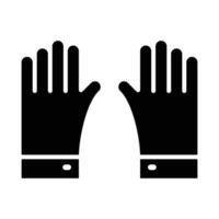 handschoenen vector glyph icoon voor persoonlijk en reclame gebruiken.