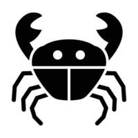 krab vector glyph icoon voor persoonlijk en reclame gebruiken.