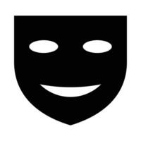 theater masker vector glyph icoon voor persoonlijk en reclame gebruiken.