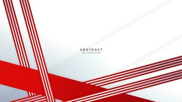 modern abstract meetkundig rood en wit achtergrond premie vector